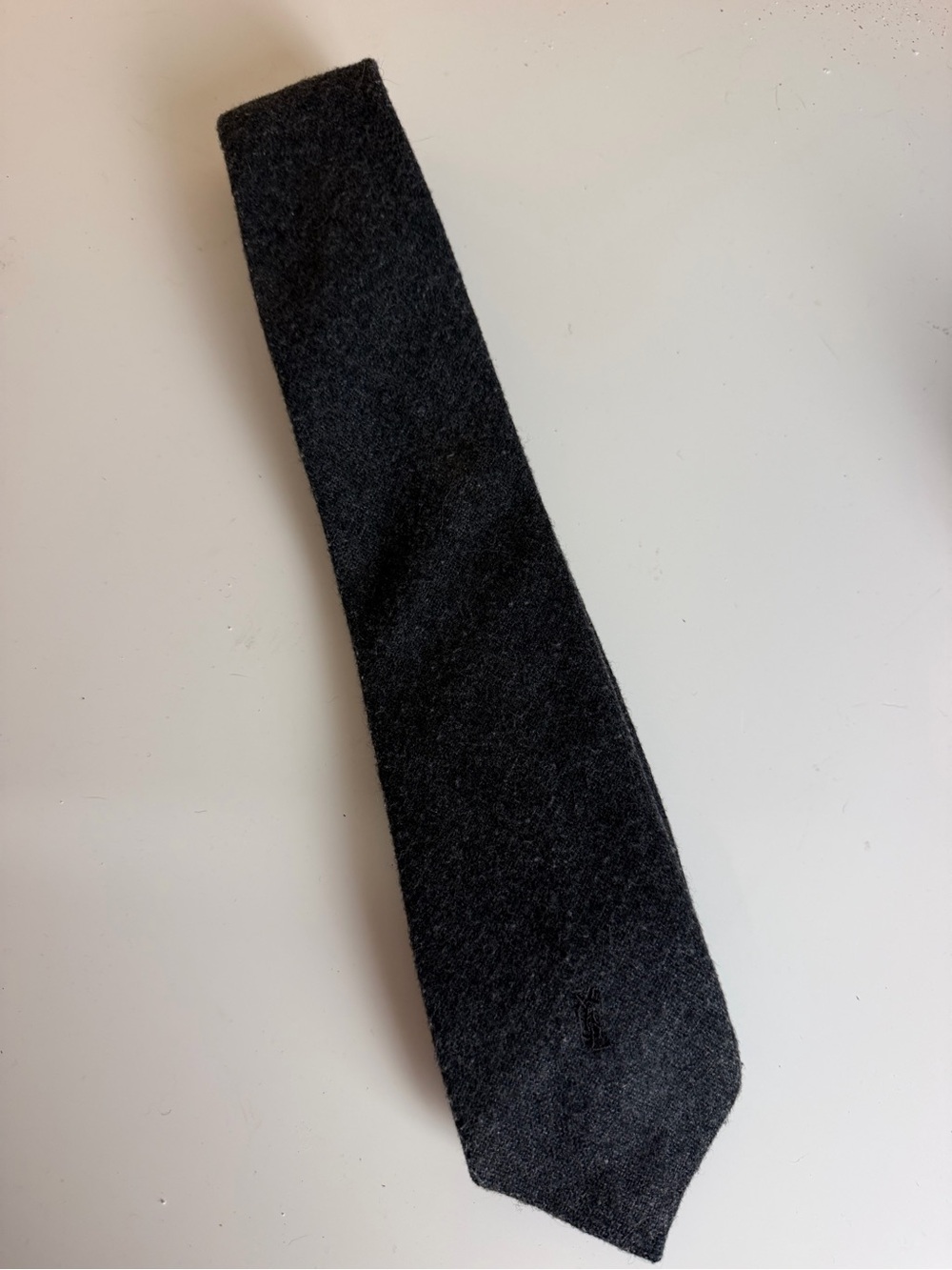 YSL vintage wool neck tie